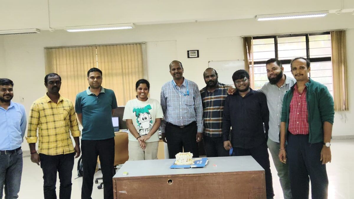 With colleagues
